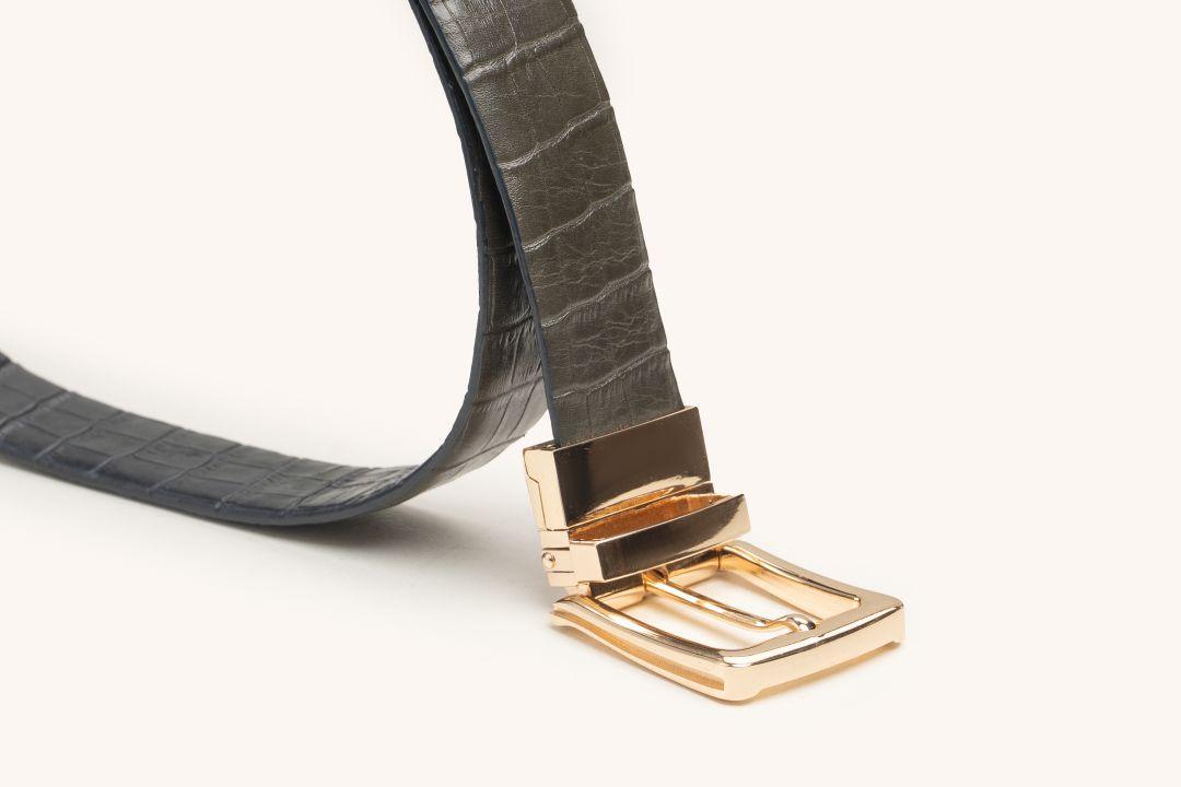 LEATHER BELT A1282 GRN