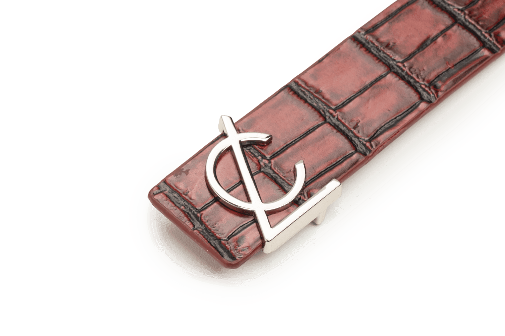 LEATHER BELT A1293 RED