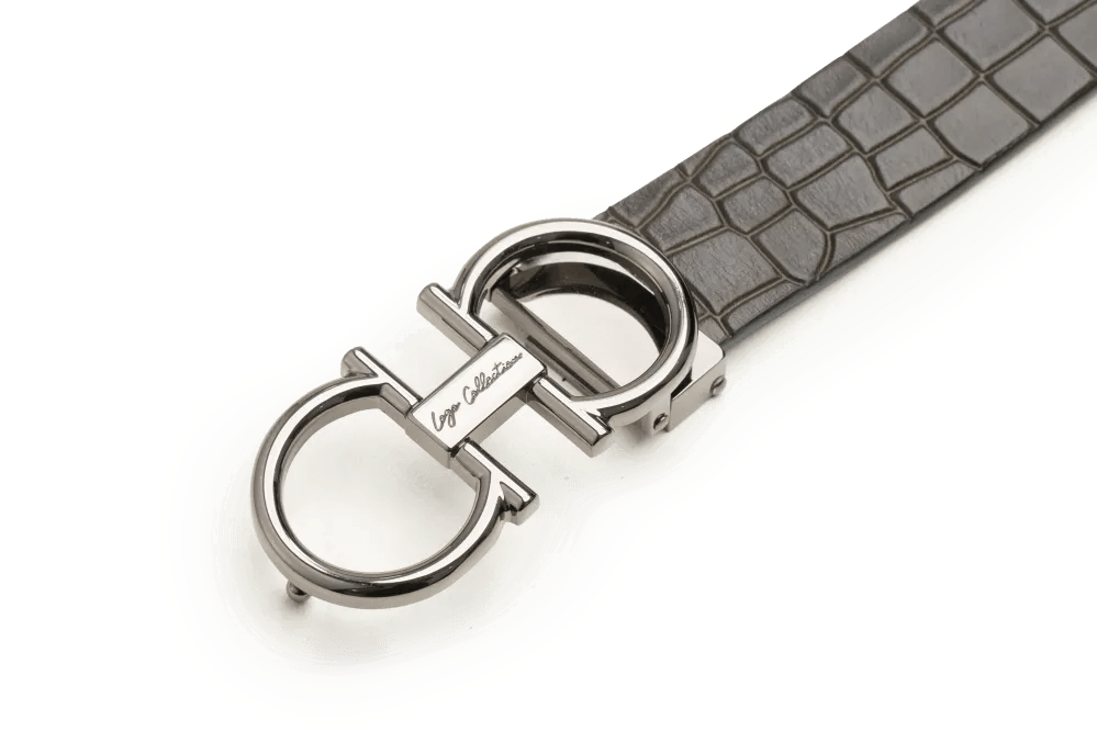 LEATHER BELT A1329 GRN – LOGO