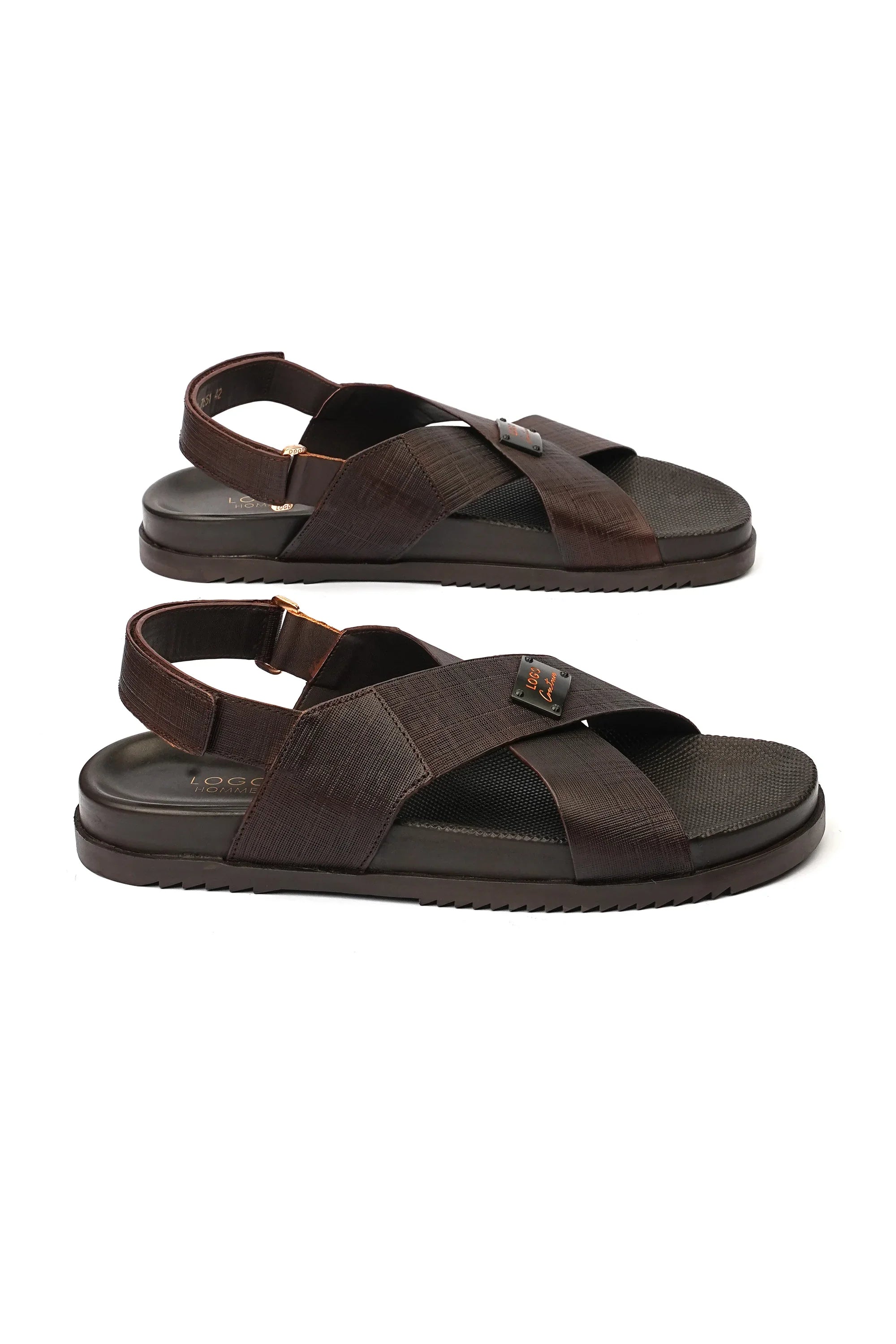 *p(R)ojectR® Logo Sandal 24cm Luxury Designer Slides & Sandals - Unisex V-Logo Tazz Style