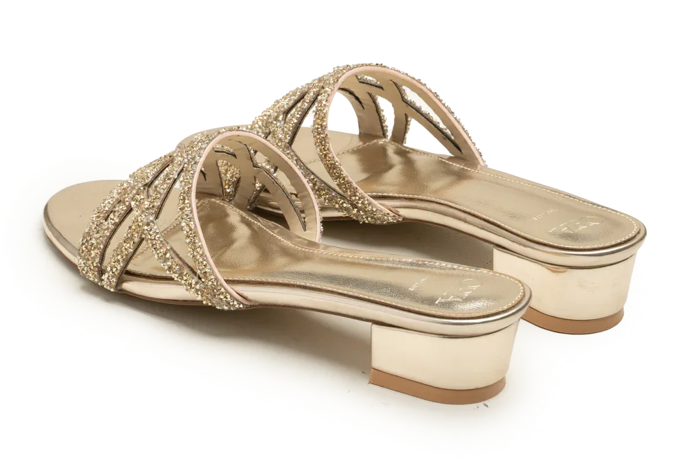 OPIA WOMEN HEELS EMBELLISHED SLIDES