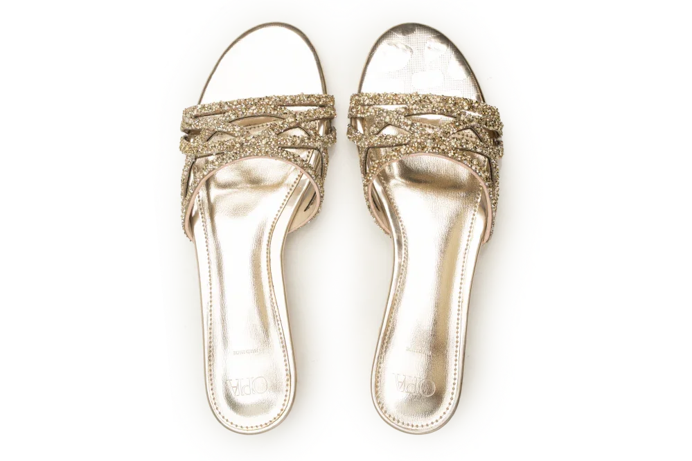 OPIA WOMEN HEELS EMBELLISHED SLIDES