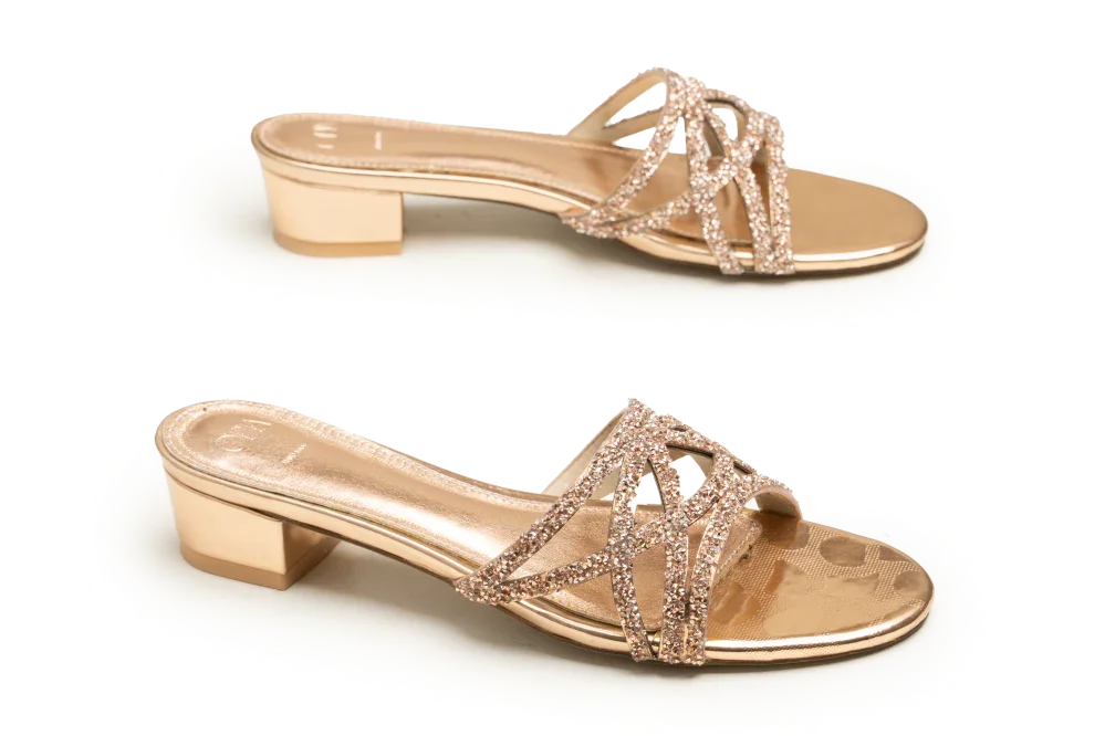 OPIA WOMEN HEELS EMBELLISHED SLIDES