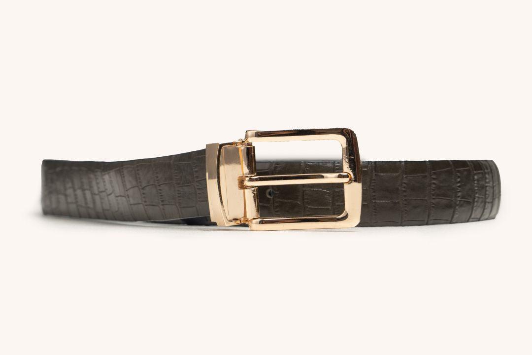 LEATHER BELT A1282 GRN_Accessories