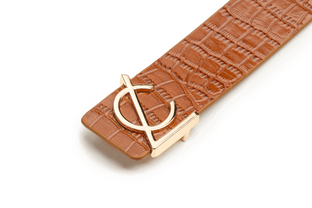 LEATHER BELT A1291 TAN