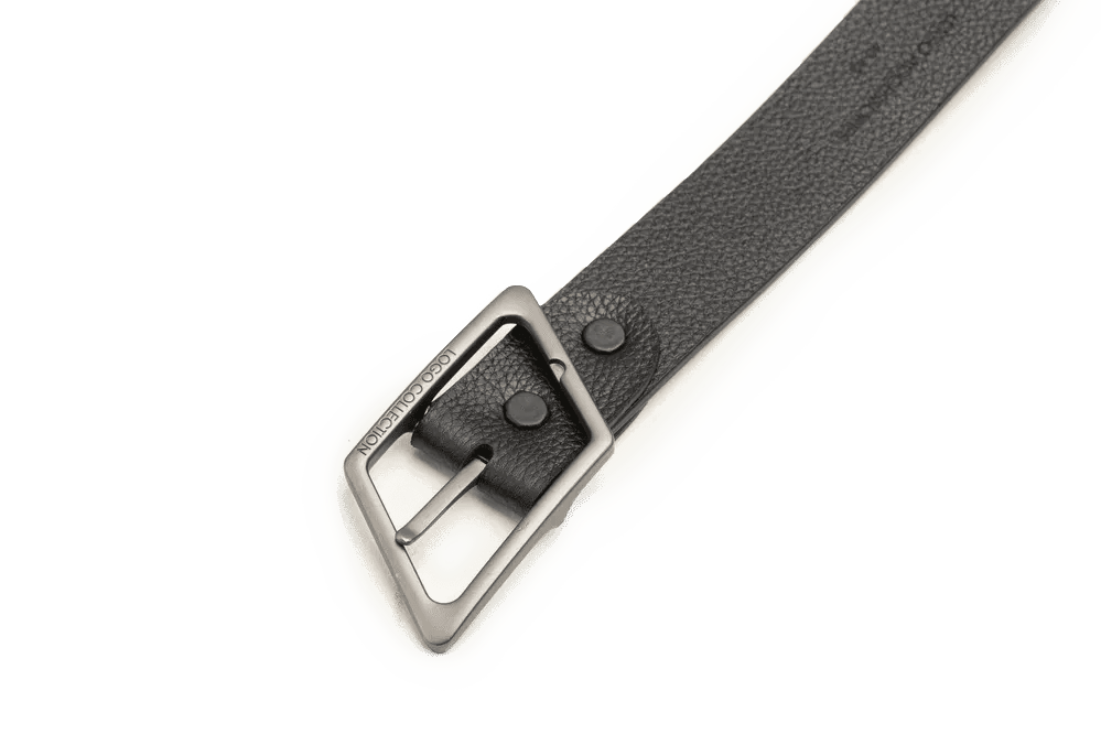 LEATHER BELT A1308 BKA - LOGO