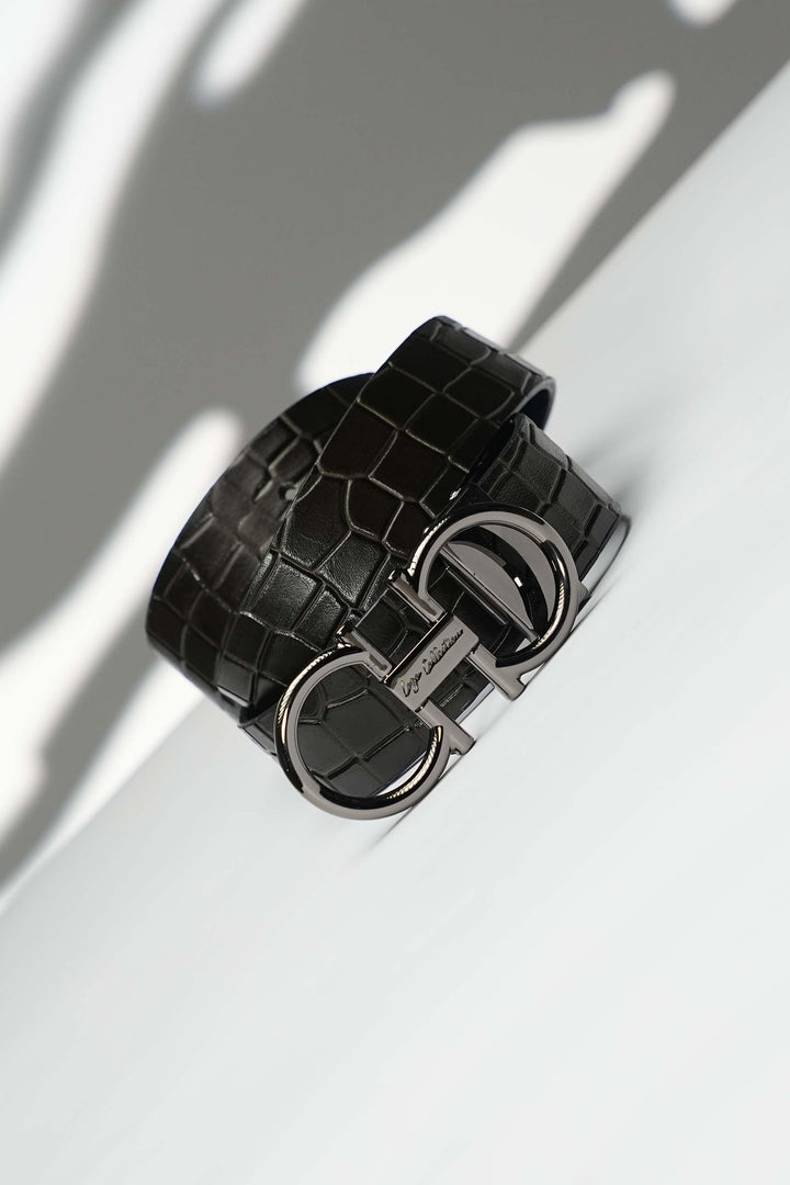 LEATHER BELT A1329 GRN