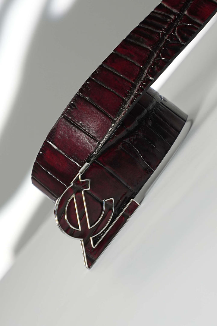 LEATHER BELT A1331 RED