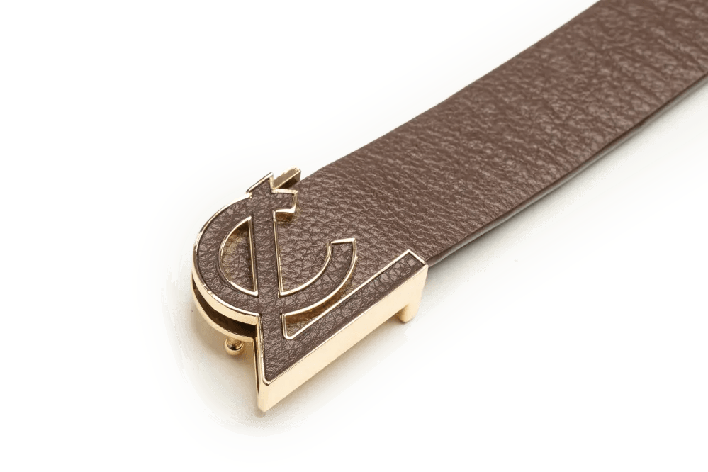 LEATHER BELT A1333 BRA - LOGO