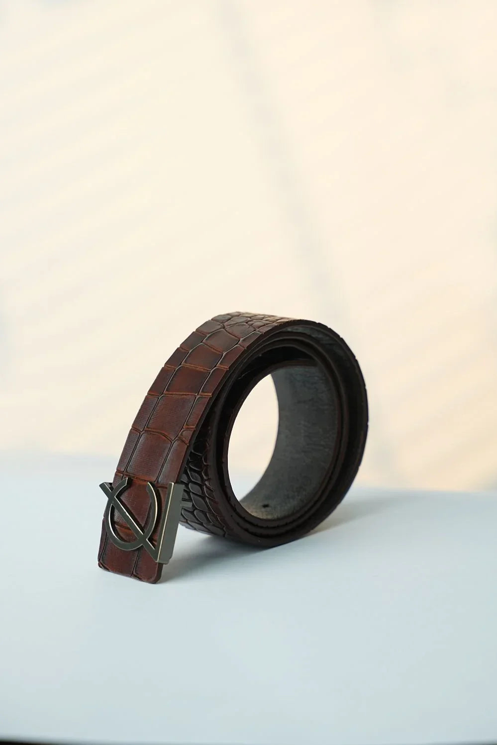 LEATHER BELT  A1338 RED