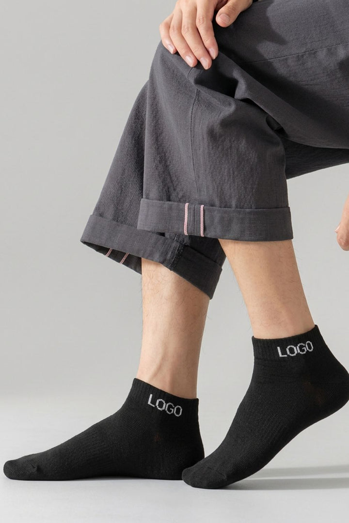 LOGO MENS ANKLE COTTON SOCKS (PACK OF 1)