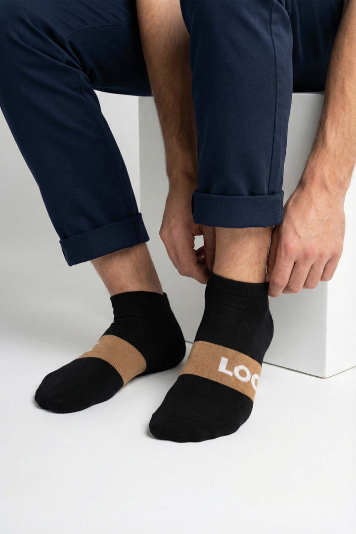 MENS ANKLE COTTON SOCKS 2P