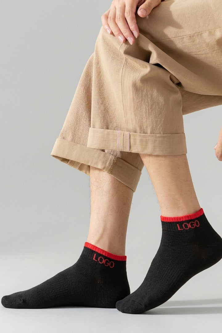 LOGO MENS ANKLE COTTON SOCKS (PACK OF 1)