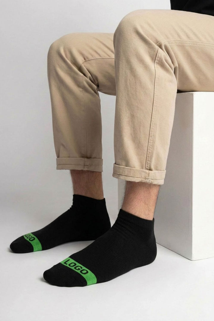 LOGO MENS ANKLE COTTON SOCKS (PACK OF 1)
