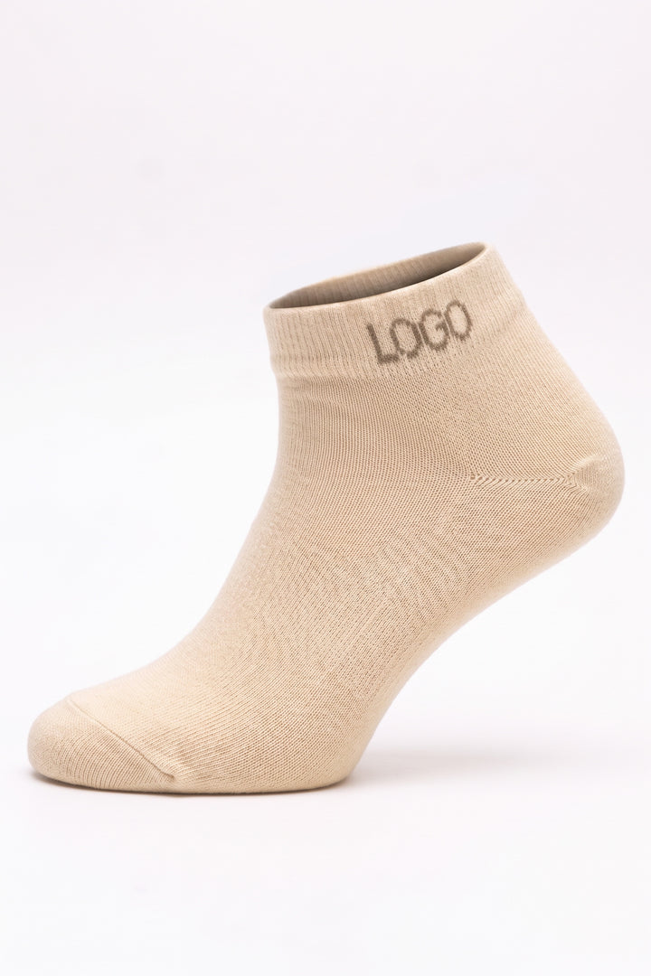 LOGO MENS ANKLE COTTON SOCKS (PACK OF 2)