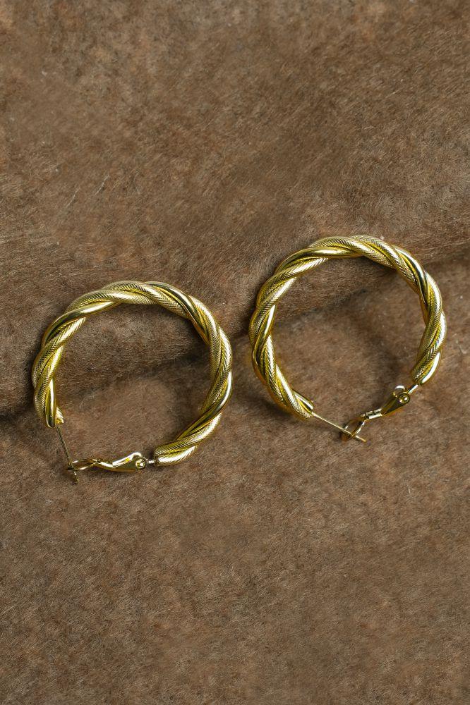 JEWELLRYEAR RINGS JW1148 GLD