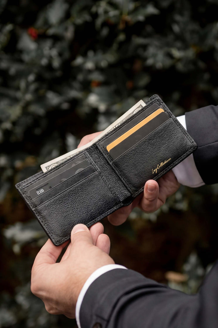 NOTE WALLET NW448 BKA  "RFID PROTECTION"