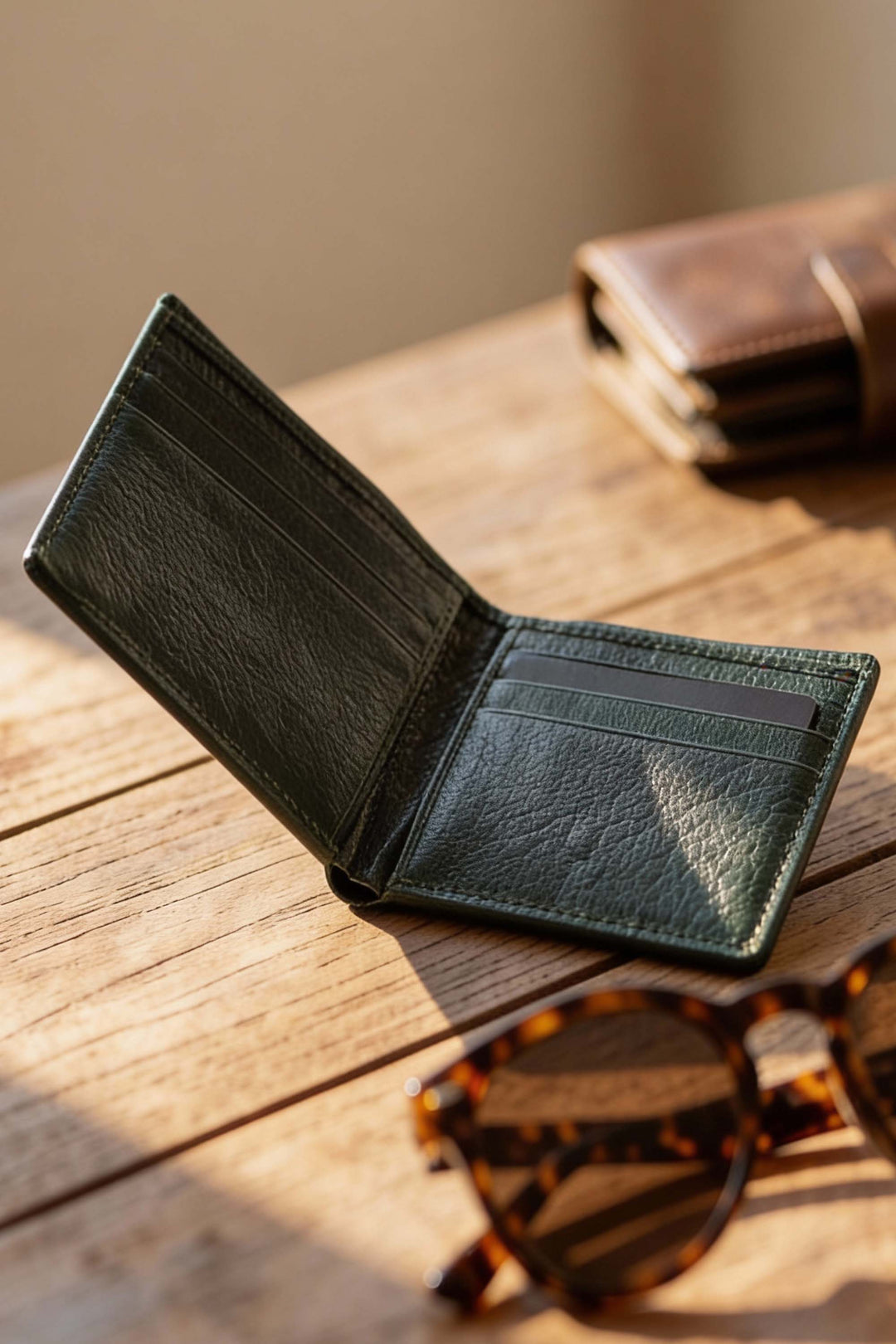 NOTE WALLET NW567 GRN  "RFID PROTECTION"