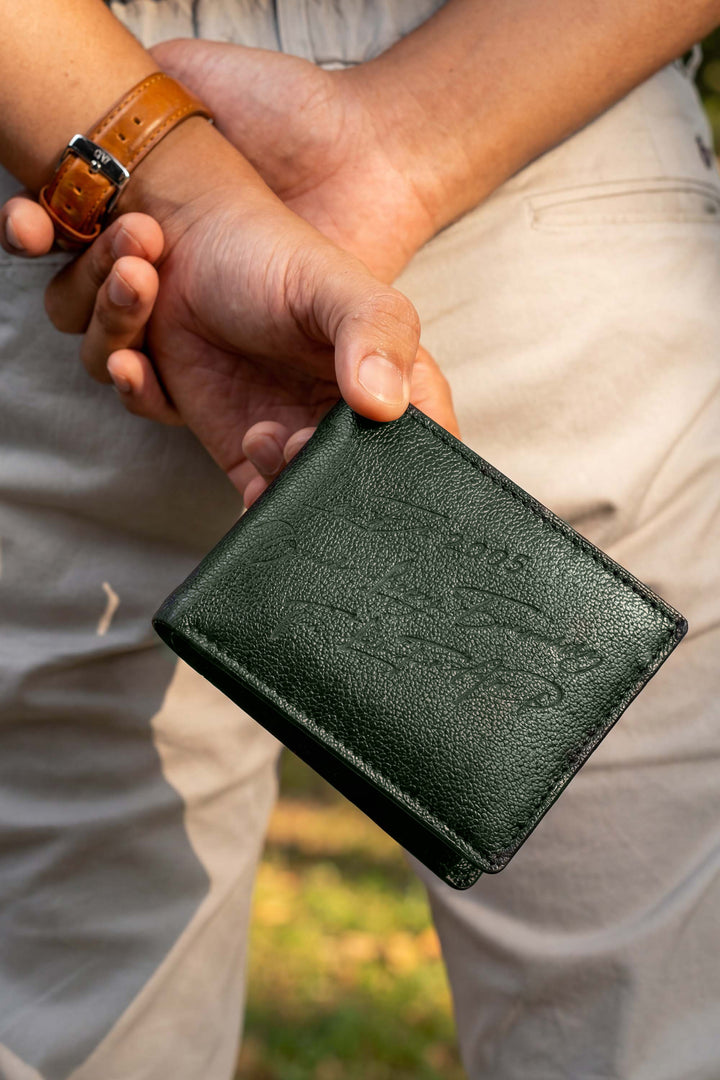 NOTE WALLET NW567 GRN  "RFID PROTECTION"