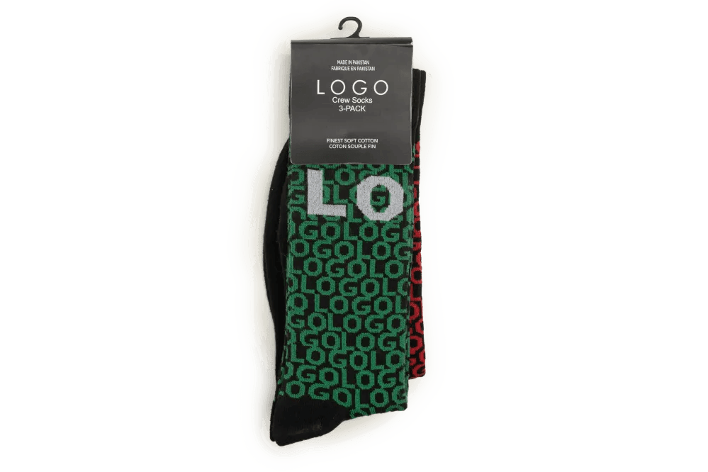 CREW SHORT SOCKS (PACK OF 3) - LOGO
