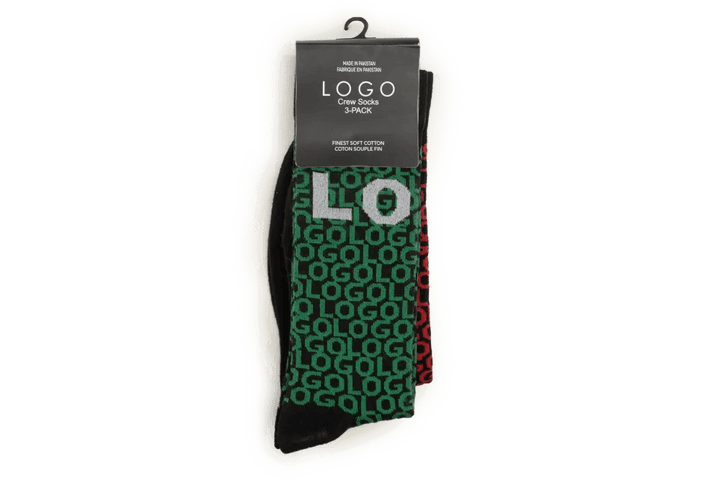 CREW SHORT SOCKS (PACK OF 3) - LOGO