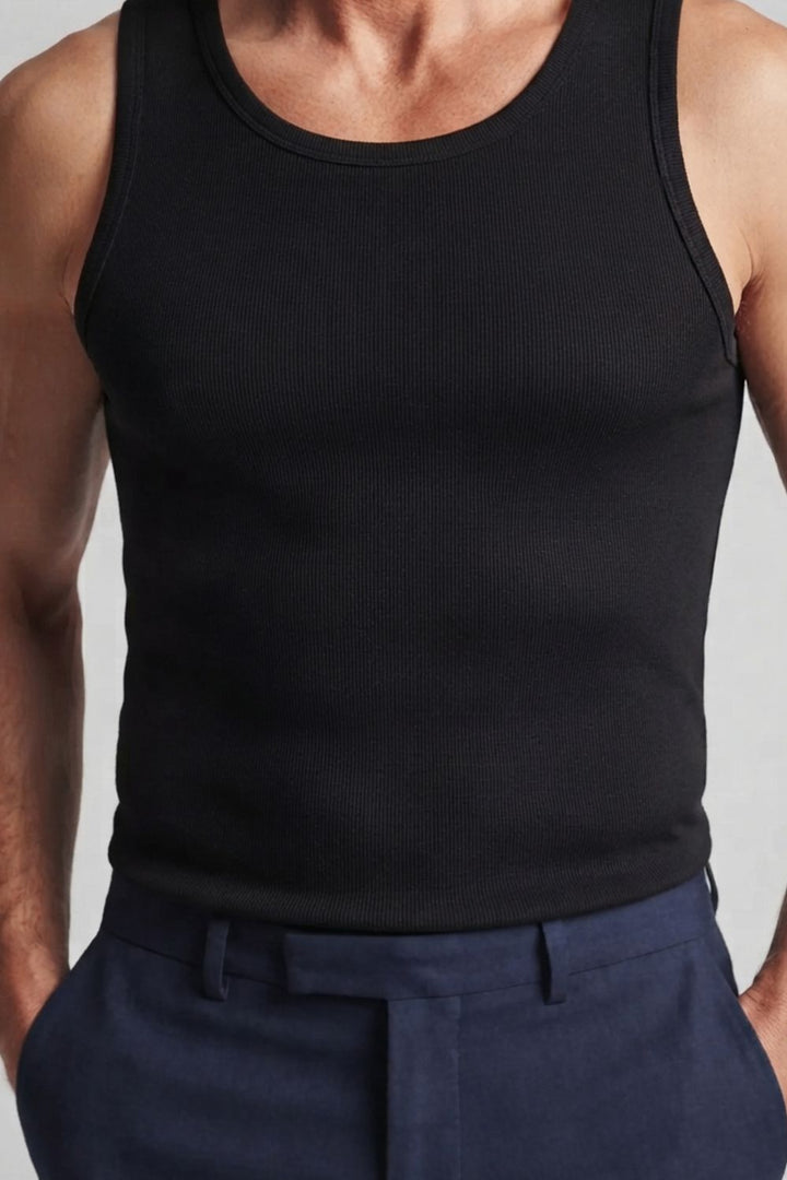 LOGO MENS SLEEVELESS VEST ( PACK OF 2 )