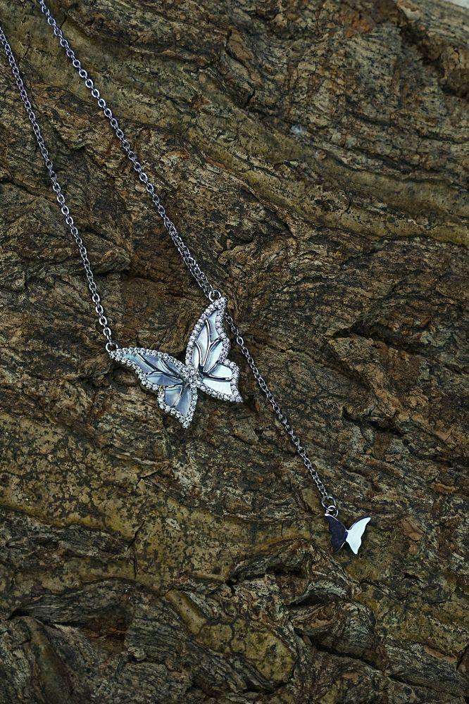 NECKLACE JW1177 SLV - OPIA