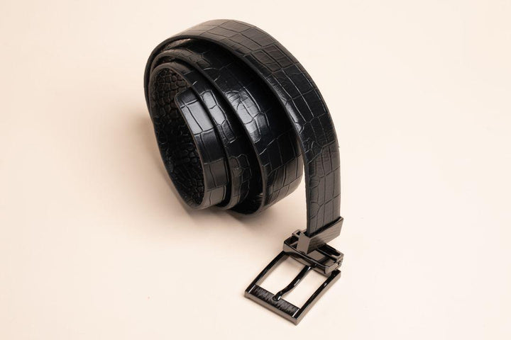 LOGO LEATHER BELT A1259 BKA_Accessories