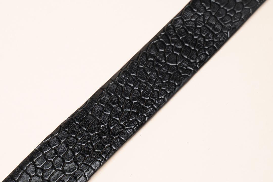 LOGO LEATHER BELT A1259 BKA_Accessories