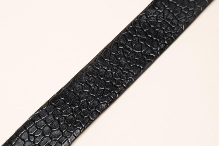 LOGO LEATHER BELT A1259 BKA_Accessories