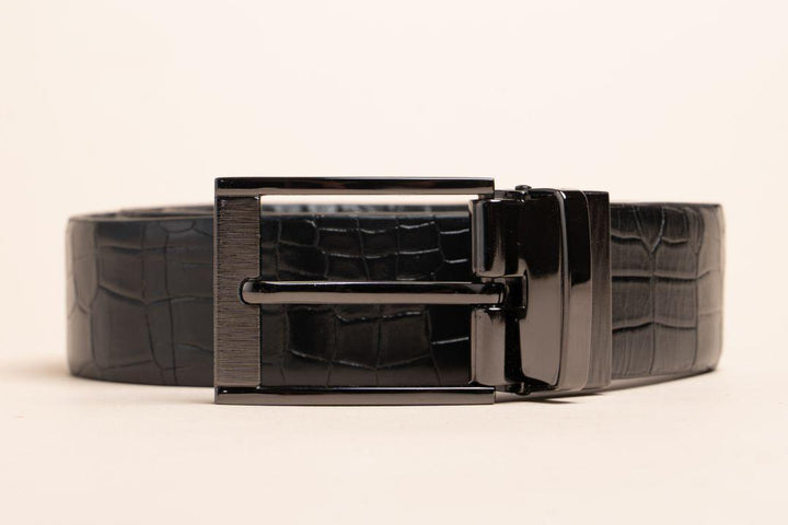 LOGO LEATHER BELT A1259 BKA_Accessories