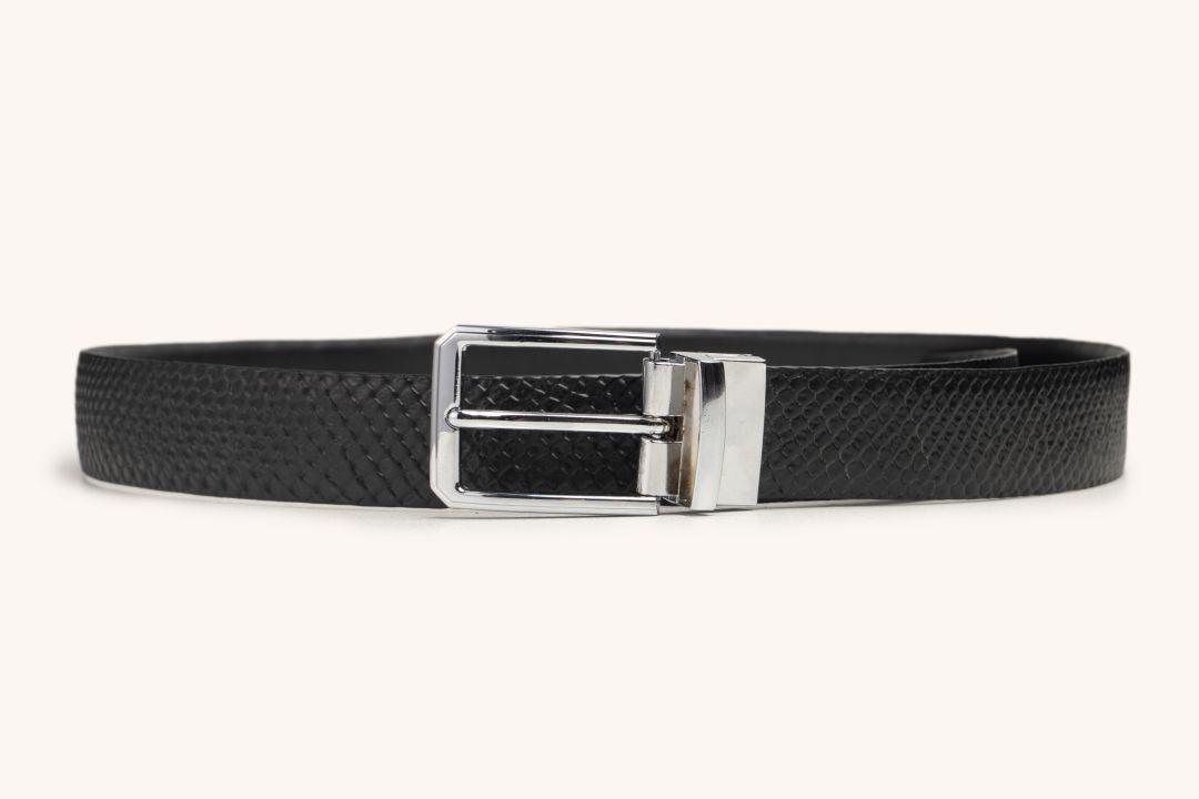 LEATHER BELT  A1267 BKA - LOGO | OPIA