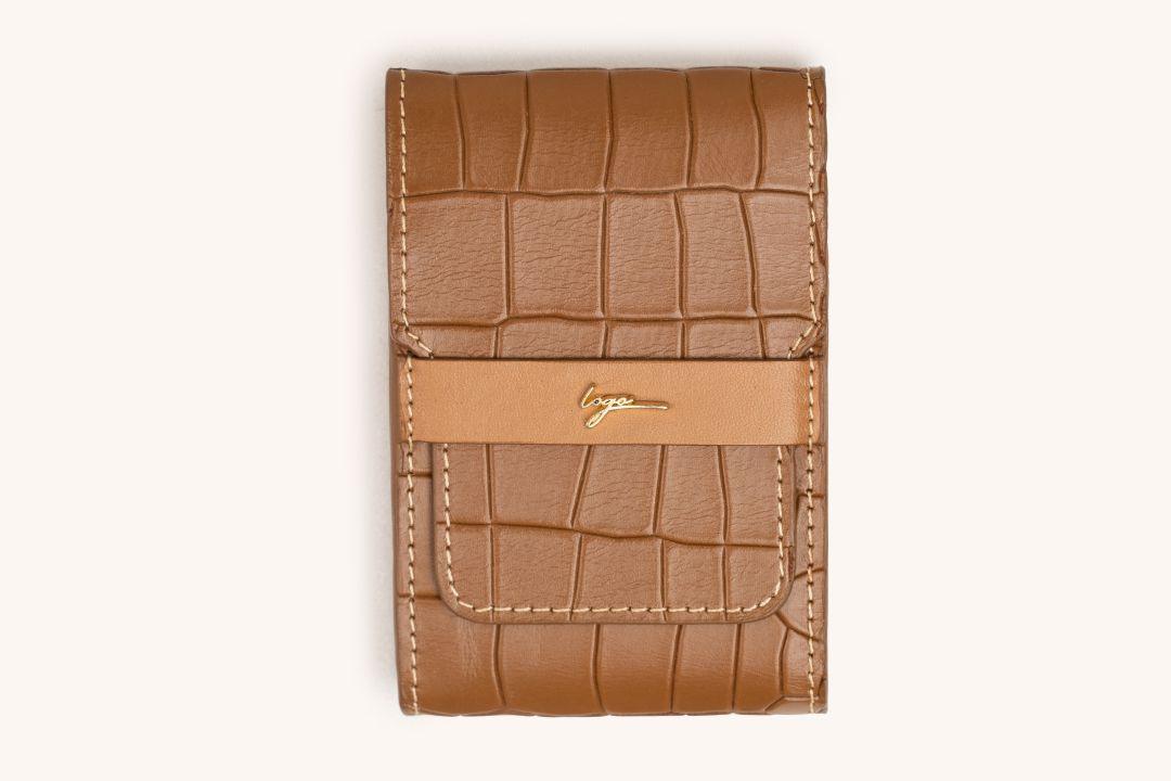 LOGO CIGARETTE CASE CB440 TAN - LOGO | OPIA