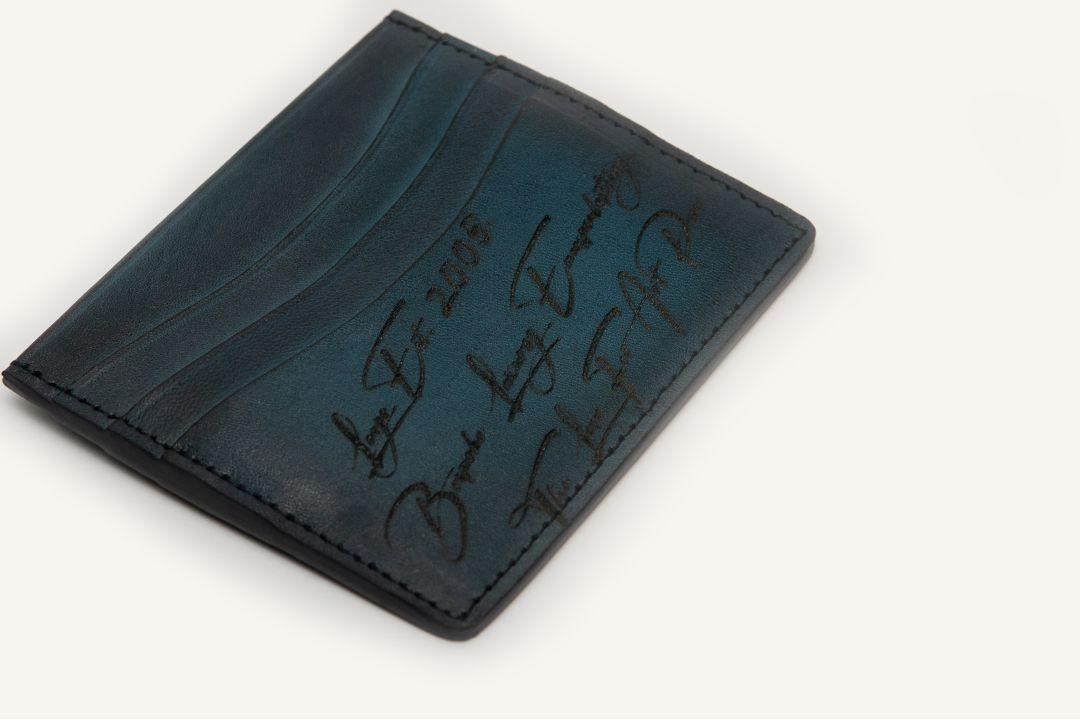 CARD WALLET CH453 BLU  "RFID PROTECTION" - LOGO | OPIA