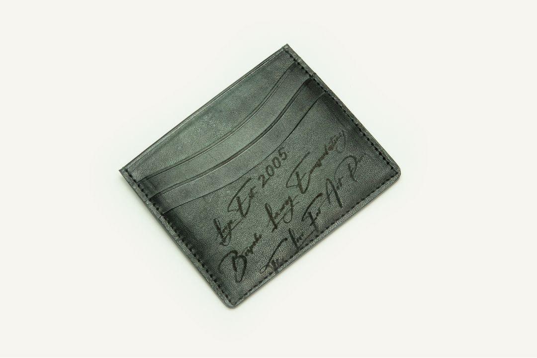 CARD WALLET CH453 GRN  "RFID PROTECTION" - LOGO | OPIA