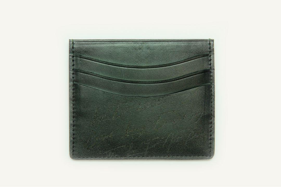 CARD WALLET CH453 GRN  "RFID PROTECTION" - LOGO | OPIA