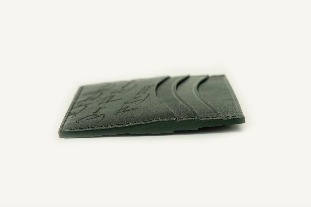 CARD WALLET CH453 GRN  "RFID PROTECTION" - LOGO | OPIA